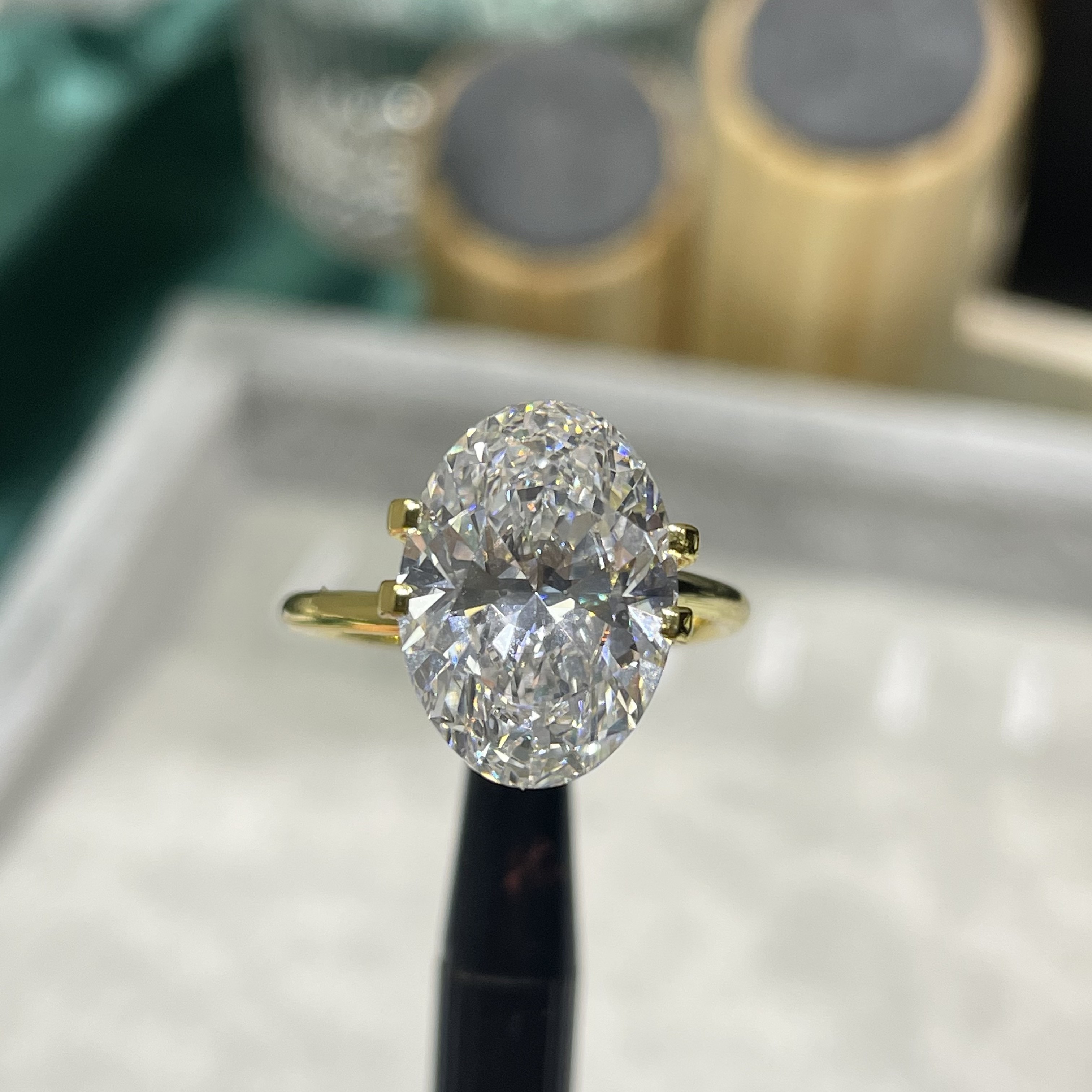 G Colorless Loose Lab Grown Diamonds 5.18Carat Cultivated Diamonds VS1