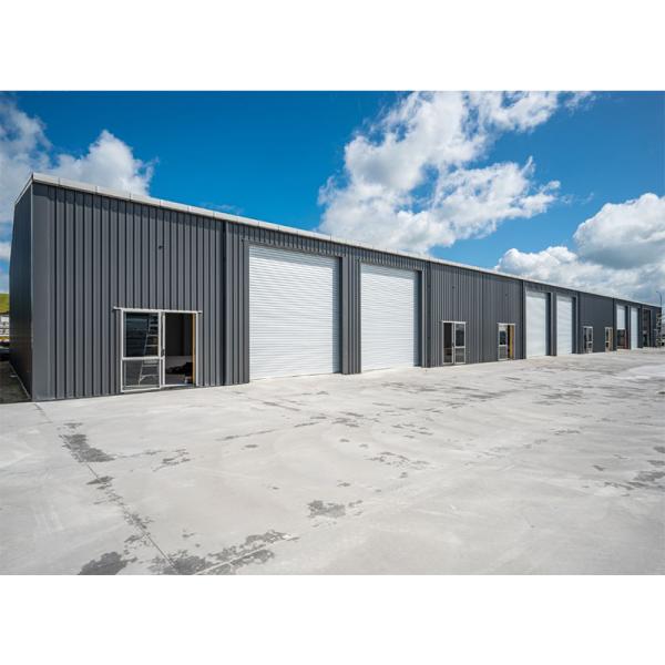 Customized Steel Structure Warehouse with Ball Blasting and Tekla Structures
