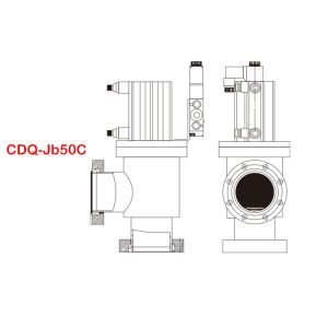 Light Weight Manual Angle Valve Application Range 1E+5 Pa - 1.3E-7 Pa