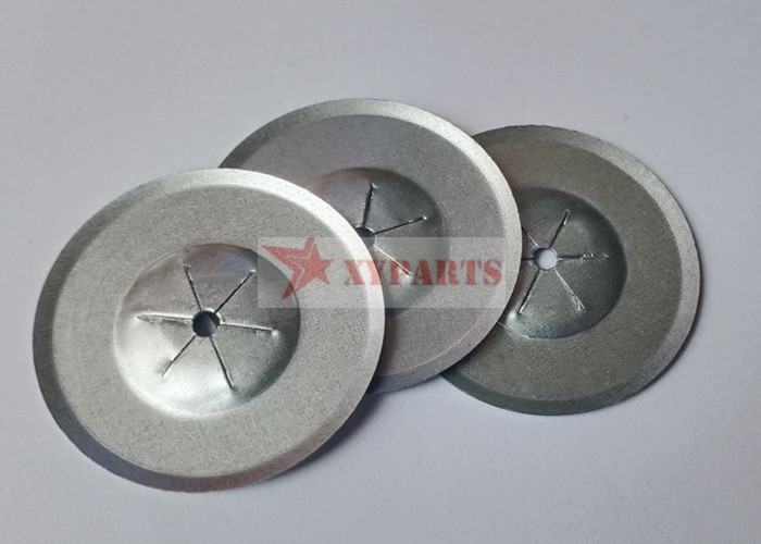 1-1/2" Galvanized Steel Round Insulation Washer With Bevel Edge