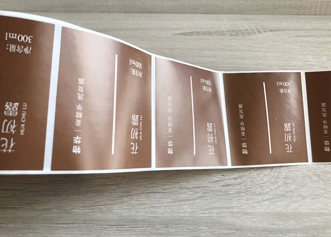 Private two color printed self-adhesive vinyl shampoo packaging sticky label