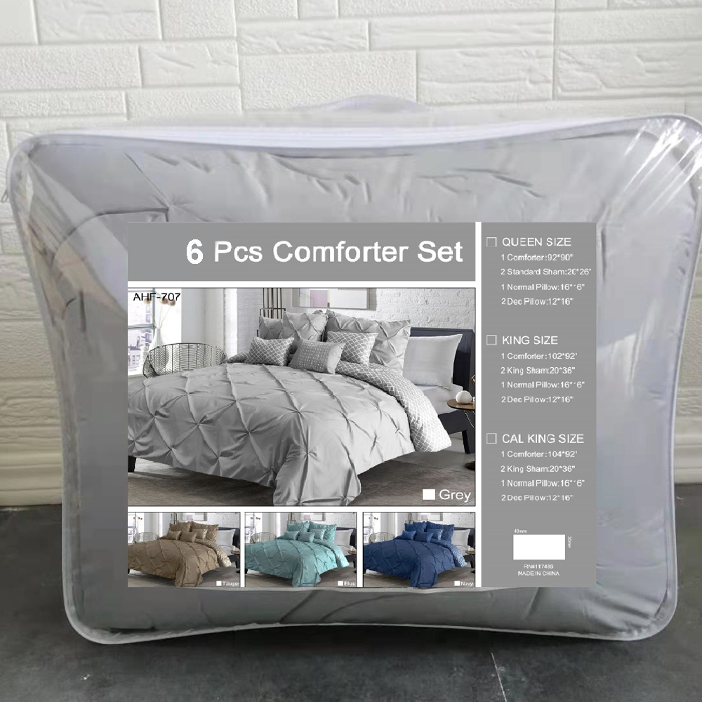 Microfiber Fabric Density Comforter Bedding Set 4 Pieces King Size Luxury Bedding