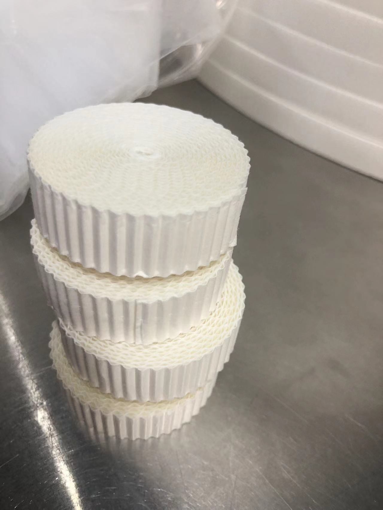 Durability Cotton Core Absorbent Filter Paper Medical Grade MSDS Certified White Color 2 Levels