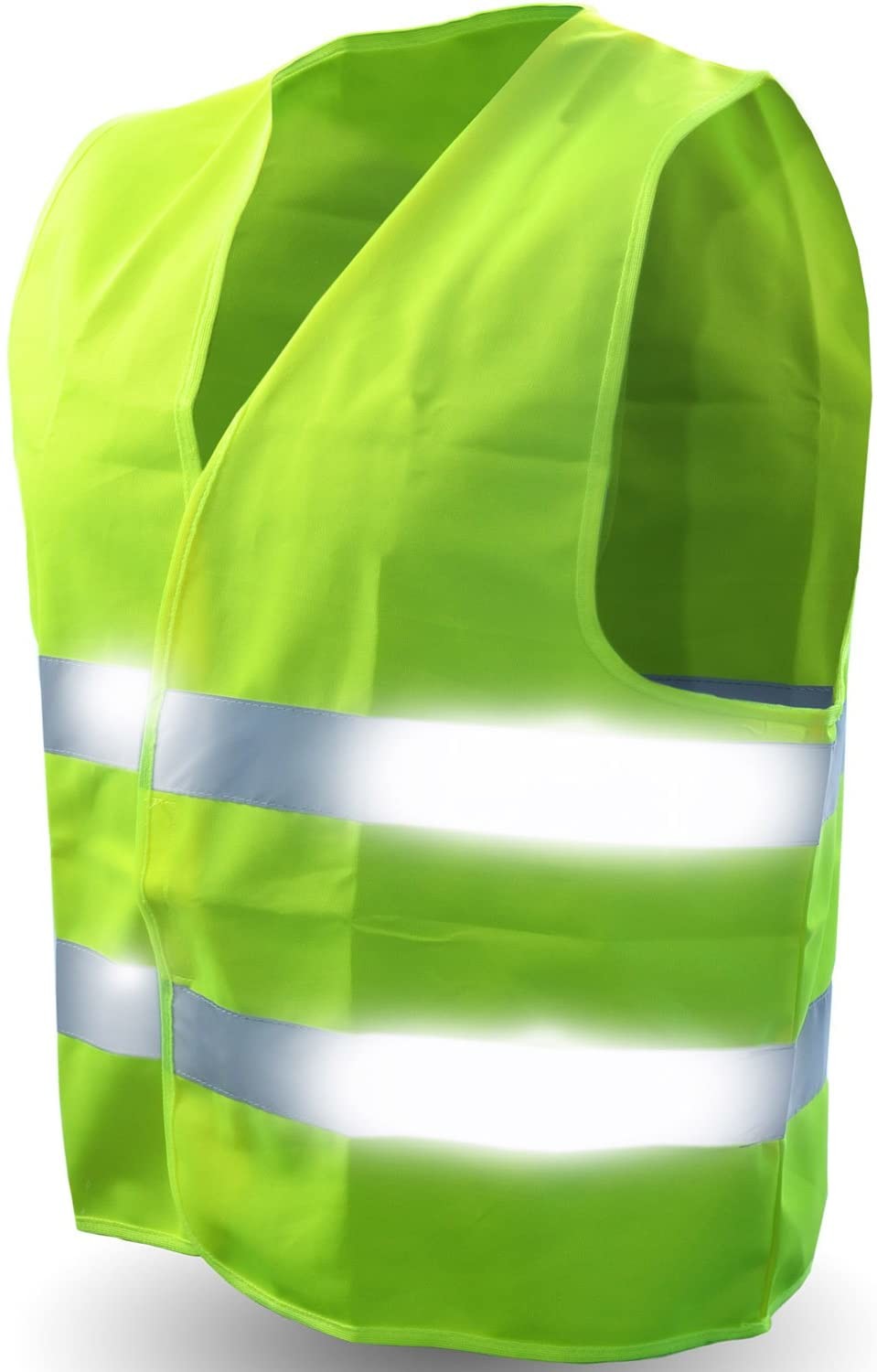 Yellow Zipper Safety Hi Vis Waterproof Jacket Waterproof ISEA Class 2 S M L