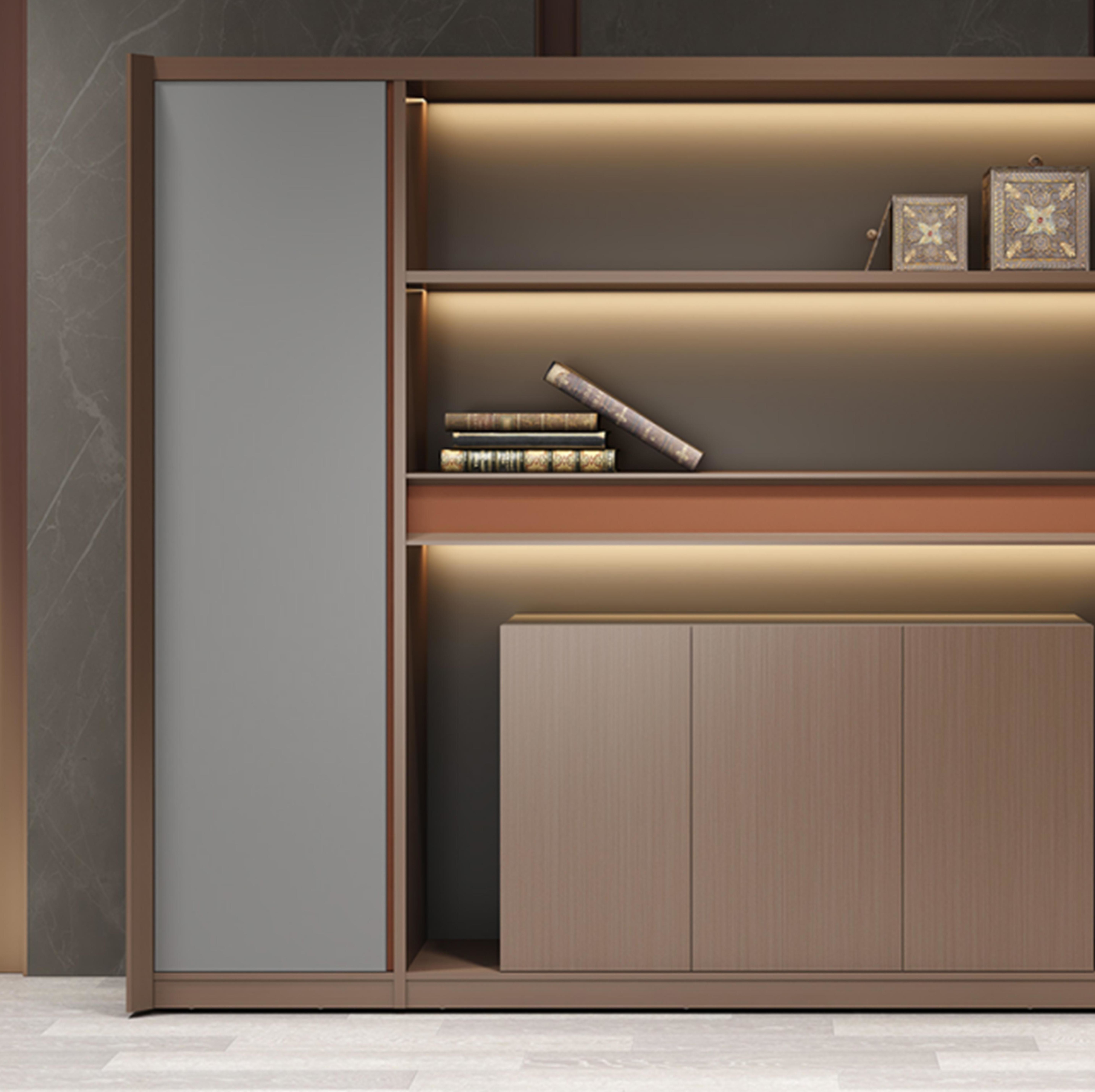 Ceo Office Room Decorations Storage Bookcase Wooden Modern Mdf Bookshelft Bibliotheque File Cabinet