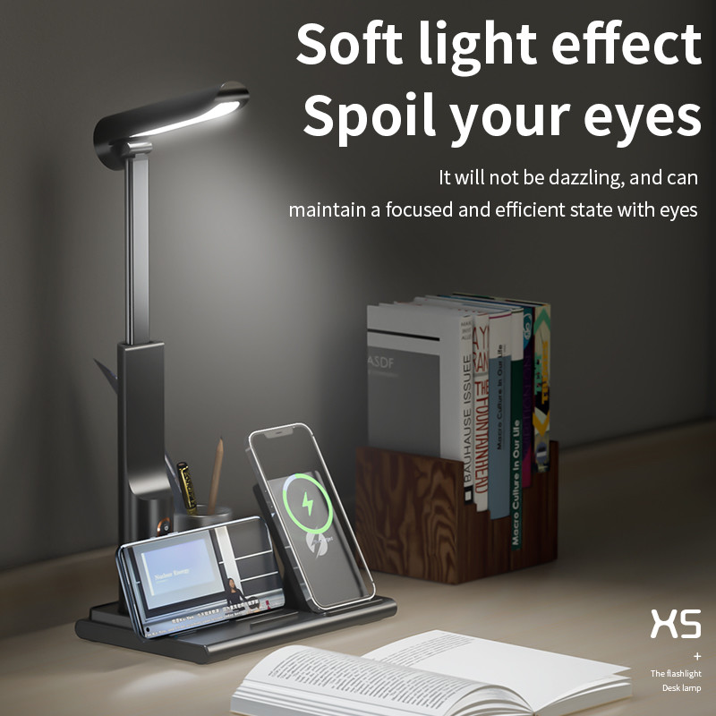 Bedroom LED Night Light 5 In 1 Foldable Rechargeable Table Lamp 15W