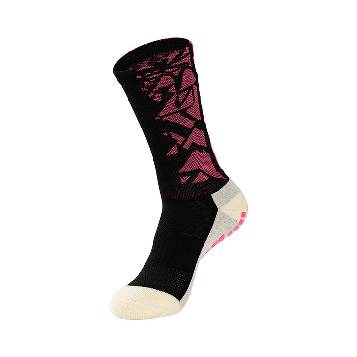 Casual Solid Color Soccer Socks for Men Custom Logo Compression Anti-Slip Sports Socks