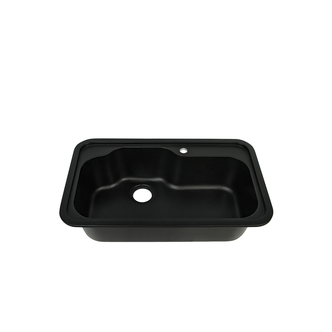 Size 80 X 48cm Quartz Stone Kitchen Sink 1 Bowl With Tap Hole