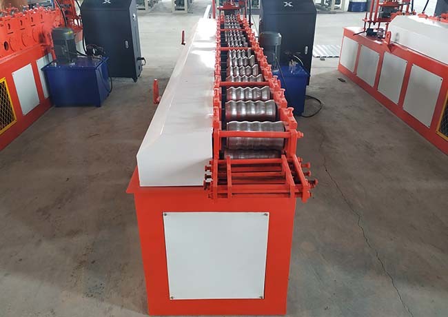 Garage Roller Shutter Door Roll Forming Machine 12 Rows Rollers Customized Color