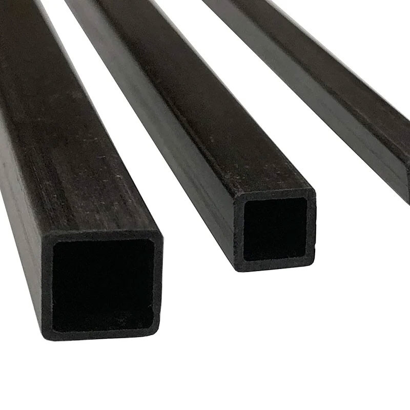 Flexibility 2x2 Carbon Fiber Square Tube Twill Fabric Easy Machinability