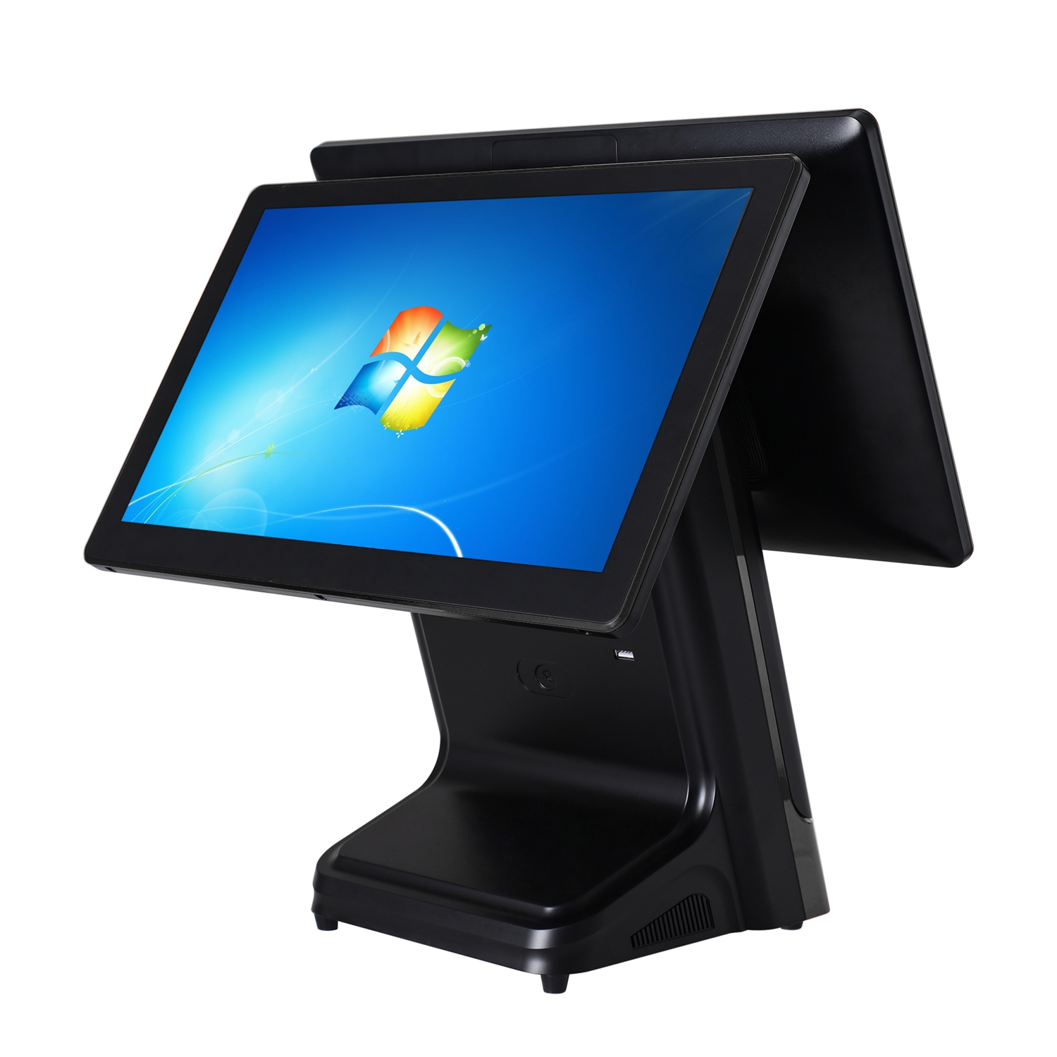 Win/Android POS System with External 80mm Label Printer and Customer Display LED/VFD/13.3"/15.6" Optional