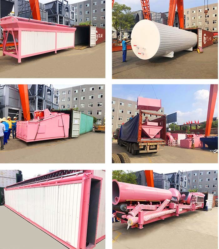 coal burner 120T/H 1500kg/Batch Mobile Asphalt Mixing Plant