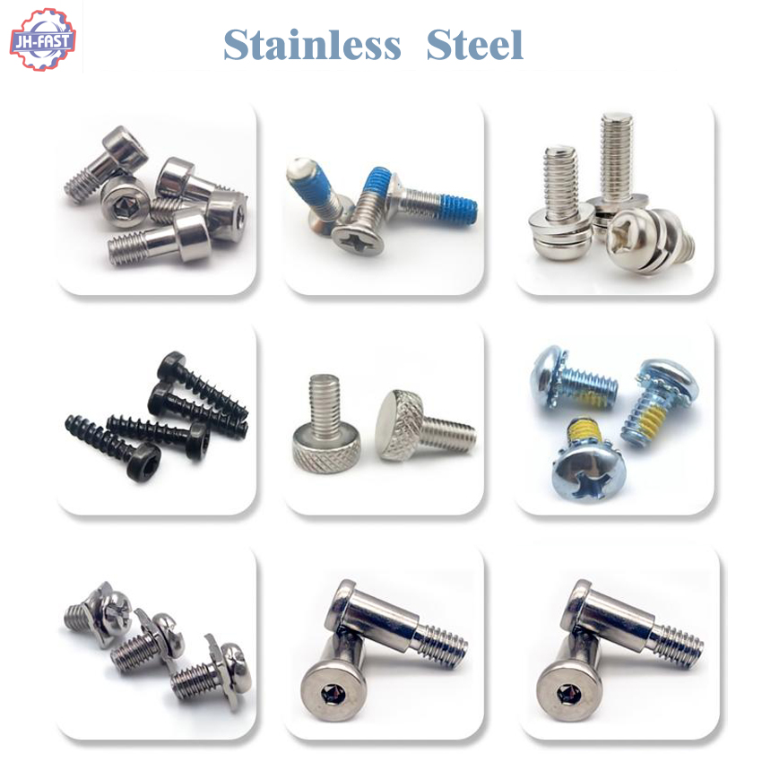 Custom Logo Slotted Shoulder Non-standard Machine Screw Brass Carbon Stainless Steel
