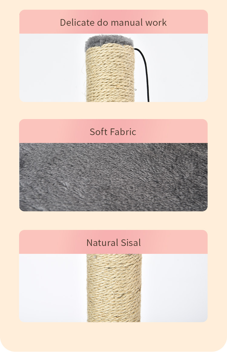 Cat Climbing Sustainable Sisal Tree Cat Scratcher Ball Pst for Cats