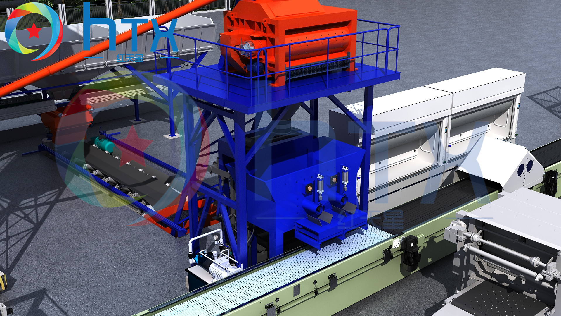 Outdoor Automatic Cultured Stone Production Line Wet Casting Doser Machine