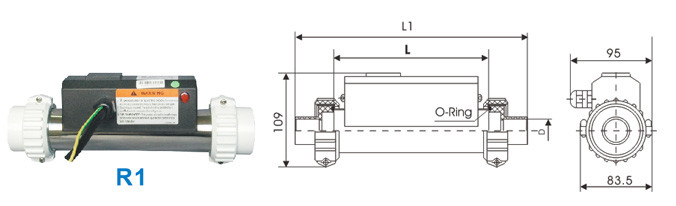 Automatic Jacuzzi Spa Heater , Swimming Pool Heat Pump Longer Design CE Certificate