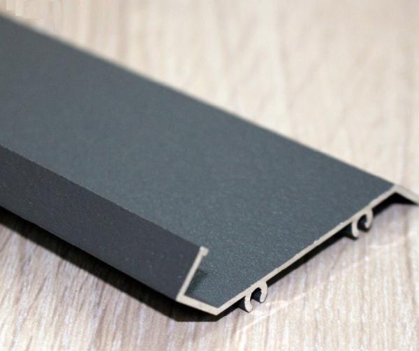 Grey Sand Blasting Color Aluminium Extrusion Profiles For Louver Door / Electric