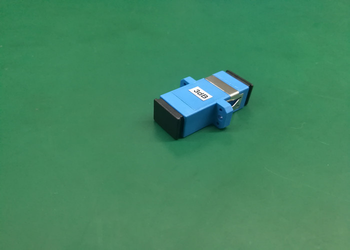 Fiber attenuator, 1550nm, SC adapter type, 3dB, 5dB, 10dB fixed attenuation.