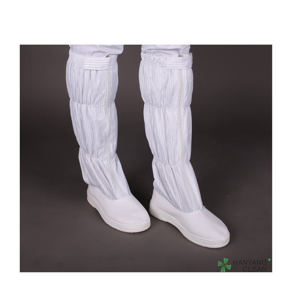 Antistatic cleanroom pvc outsole shoes cleanroom esd long booties