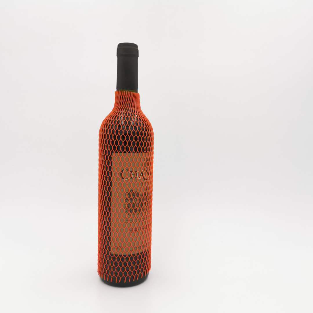 Red Elastic Plastic Protective Sleeve Nets for Flowers Customized Processing Service