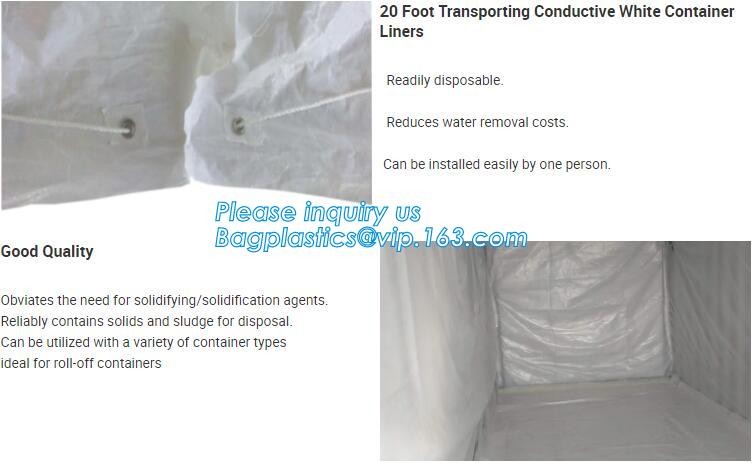 Open Top Drawstring 10 Mil Dumpster Container Liners,Drawstring Open Top 6 Mil Dumpster Container Liners, BAGEASE PAC