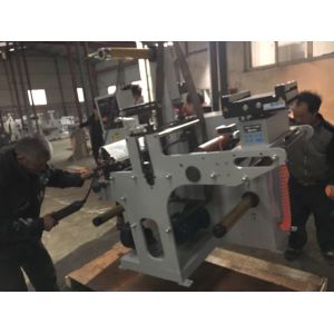 Rotary Knife Die Cutting Machine , Automatic Slitter Rewinder With Turntable