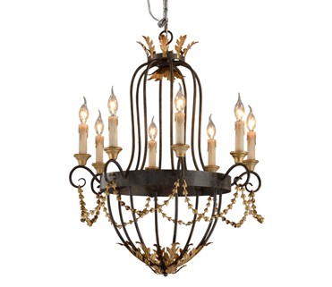 Antique french wrought iron chandelier for Indoor home hotel pendant lights (WH-CI-45)