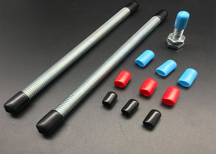 PVC Threaded Bar Strut Channel End Cap Unistrut Black M8