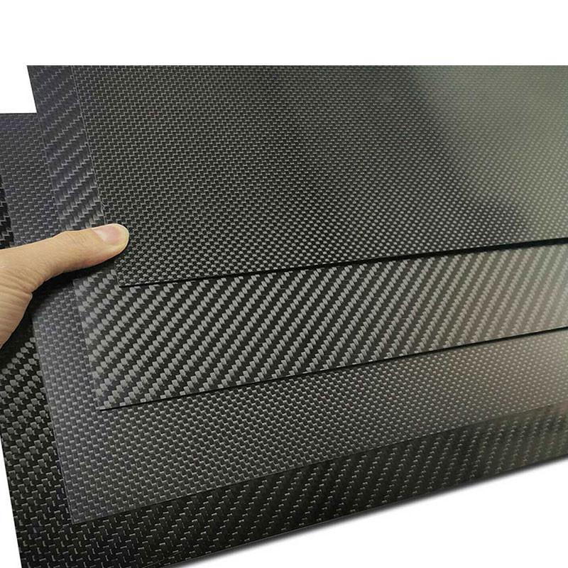 Plain Weave Carbon Fiber Sheets 0.5mm 1mm 1.5mm 2mm 2.5mm 3mm 4mm