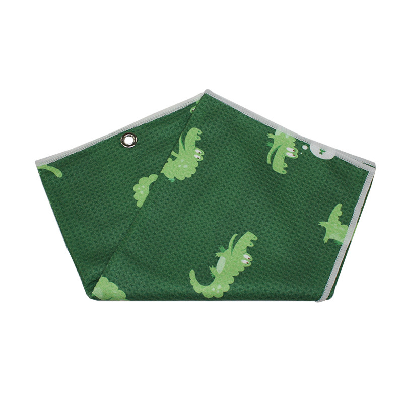 Waffle Microfiber Golf Towel Printed Sports Towels