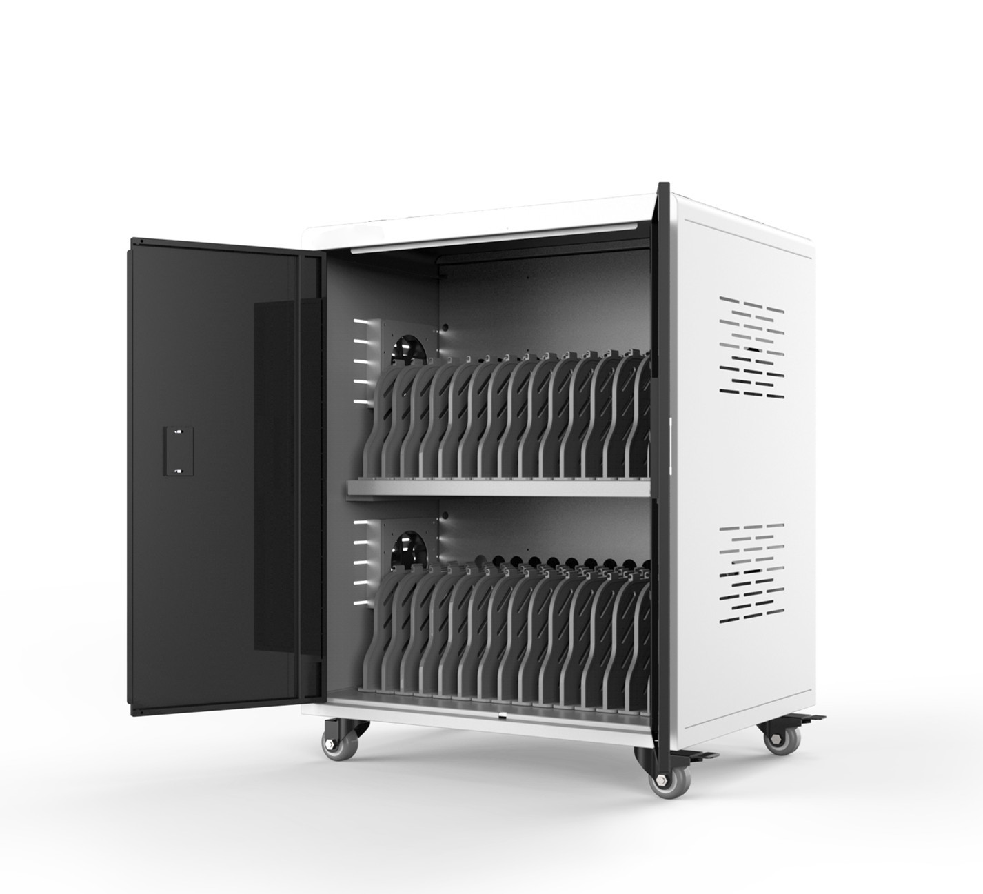 Different Sizes Laptop Chromebook Charging Cabinet Charging Cart