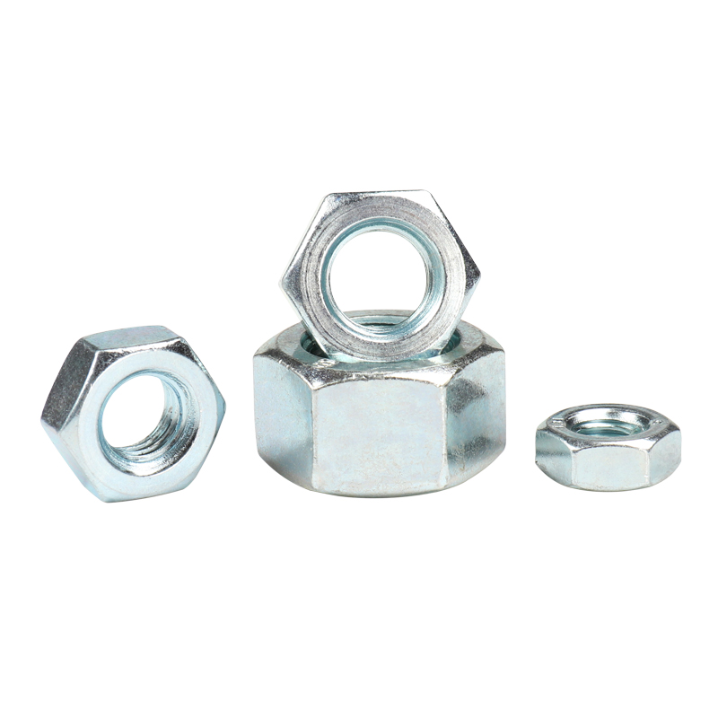 White Zinc Plated Hex Nuts For General Industry Imperial Measurement System DIN934