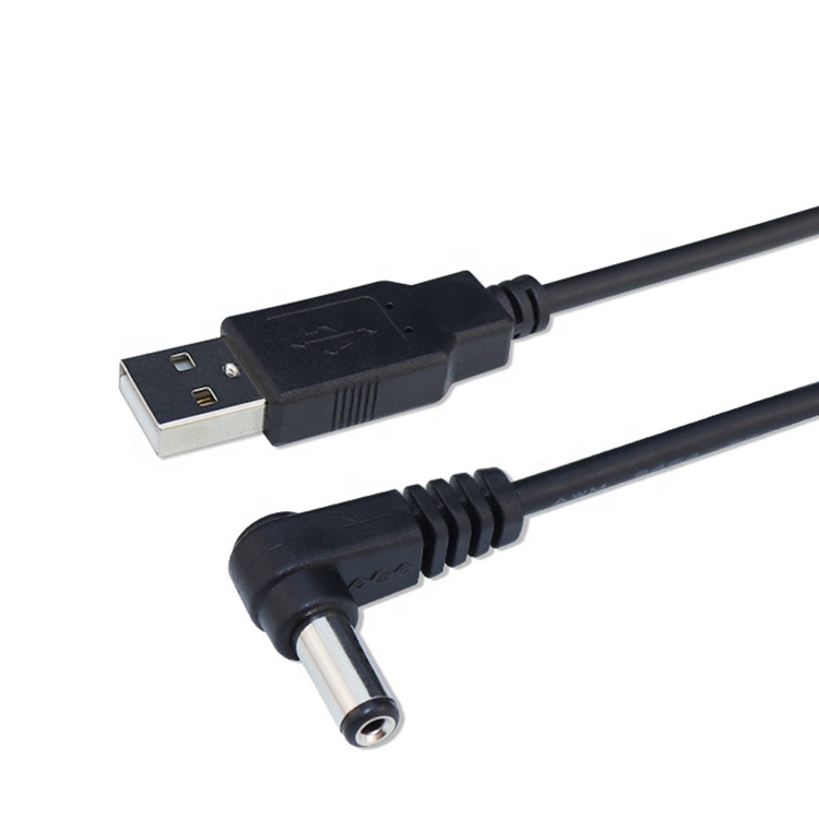 Custom USB Male to Right Angle 5.5 X 2.1mm 2.5 3.5 1.35 Connector Male DC Cable
