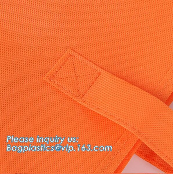 Custom Promotional Gift Foldable PP Printed Garment Cheap Drawstring Tote Fabric Laminated Recyclable Non Woven Bag, pkg