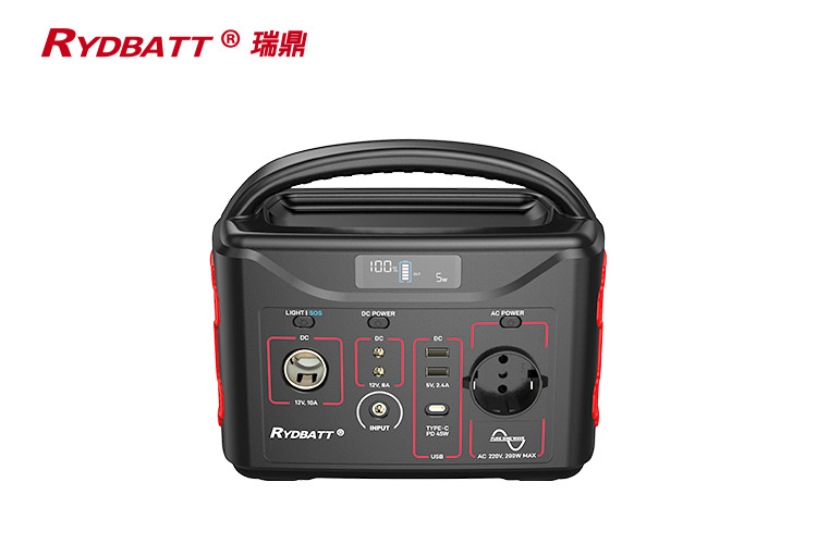 320Wh Lifepo4 Power Station 220V 200W Pure Sine Wave AC Outlets For Camping