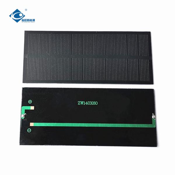 ZW-14060P Semi-filexable Solar Charger 5.5V PET Laminated Solar Panel 1.3W