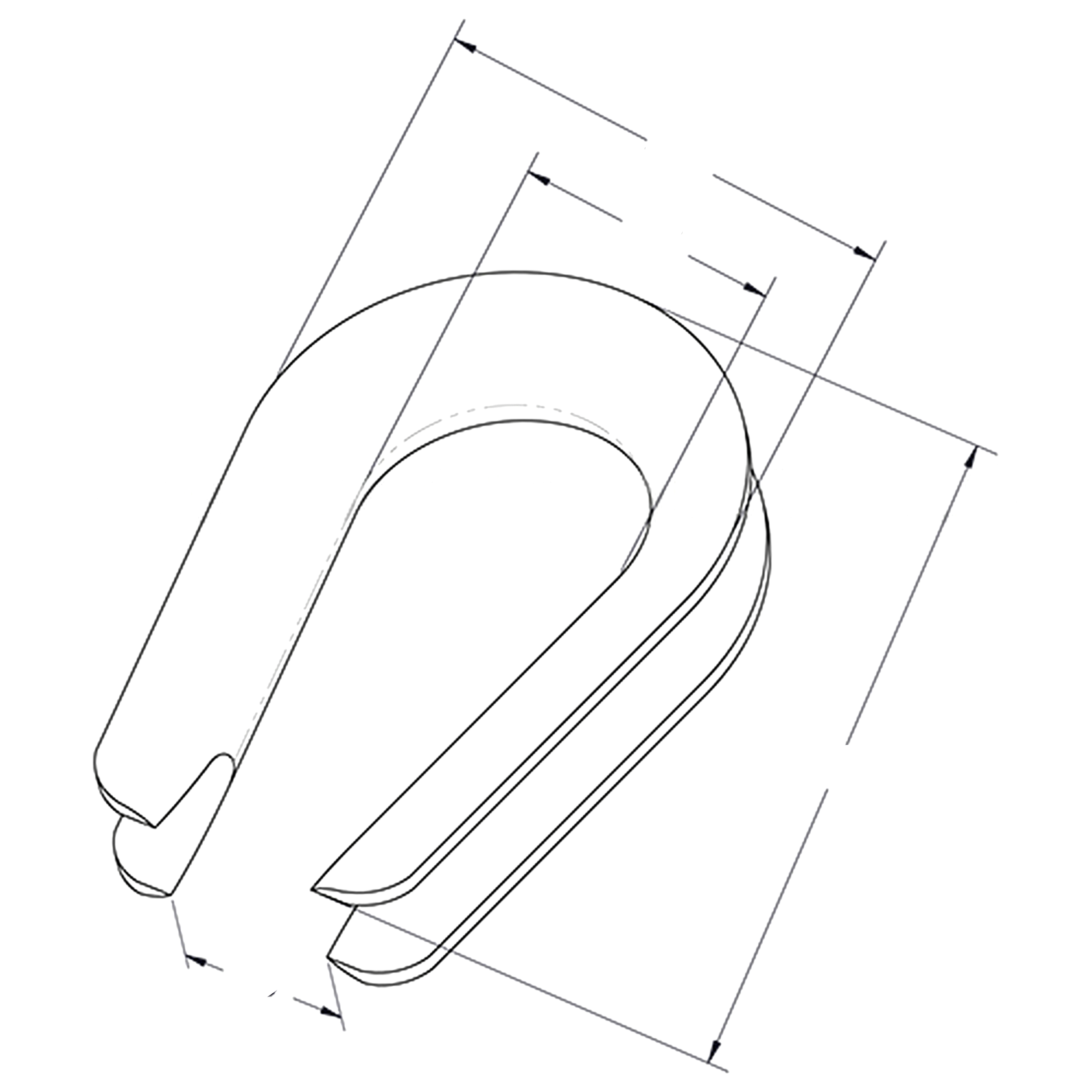 Safe and Secure Metric Thimble Durable Cable Thimbles with Wire Rope Connections