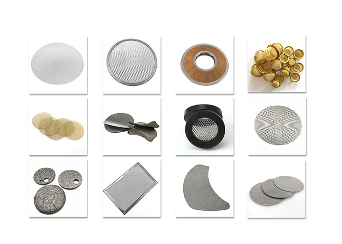 Circular Rectangular 150 Micron Stainless Steel Mesh Filter Discs Customized Size