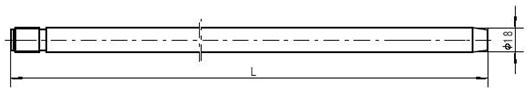 Semi-conduction Spark Rod Φ12、Φ16、Φ18 Spark Tip High Performance Ignition System