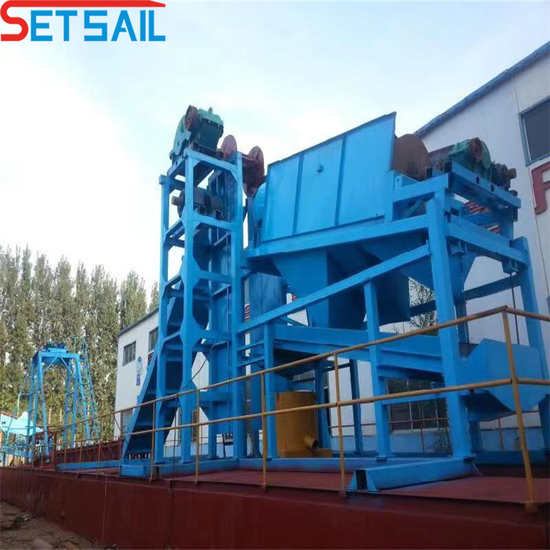 China Mining Diamond Mining Dredger with Centrifuge for River Gold