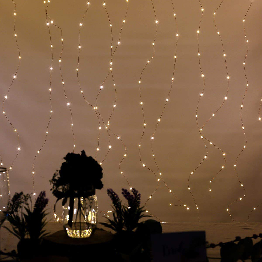 3M LED Curtain Lamp USB String Lights Remote Control Fairy Light Garland For New Year Christmas Home Wedding Decoration