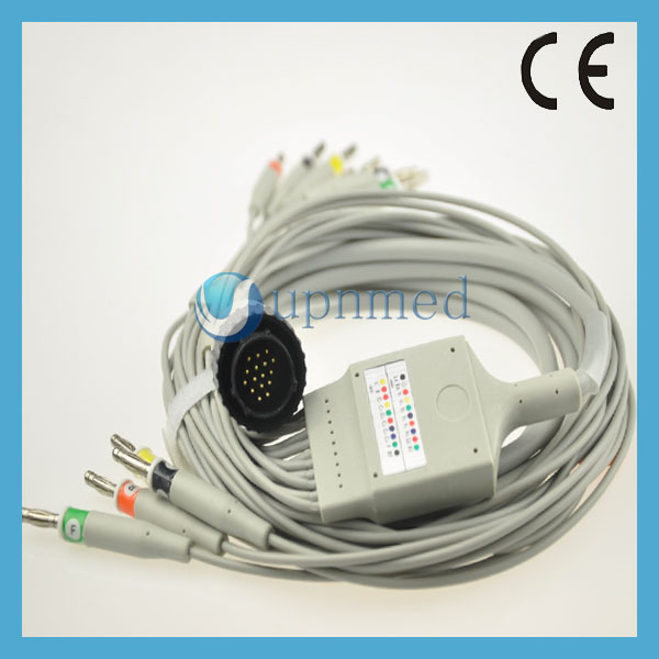 Kanz 12 Lead EKG cable,Banana 4.0, PC-104/103/106