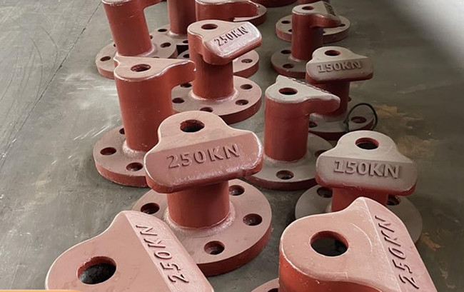Double Bitt Rope Ship Mooring Bollards Large Capacity