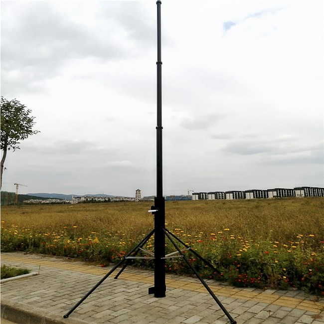 Aerial Pole Winch Up 50ft 15M Antenna Telescopic Mast