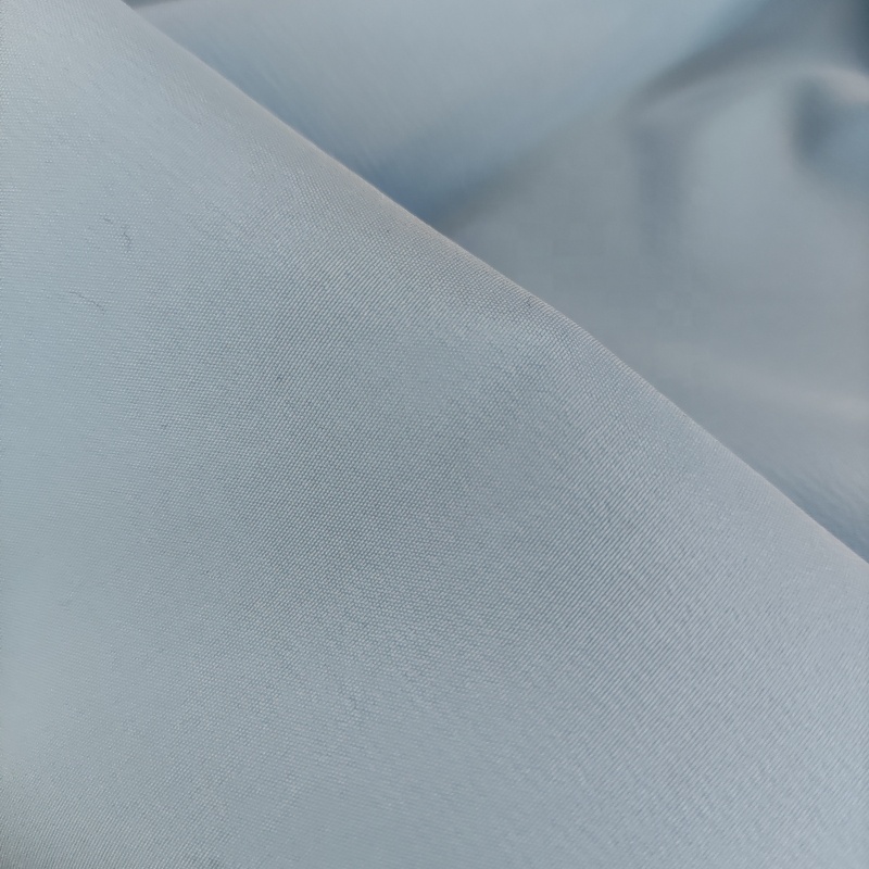 Biodegradable sustainable recycled fabric 100% PRET 75*150 plain fabric made for T-shirts,dress and bags