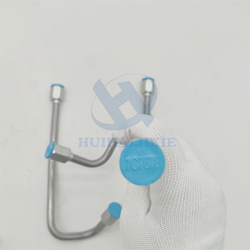 7C-7678 7C-7677 Excavator Spare Parts Multiple Bend Fuel Injection Tube