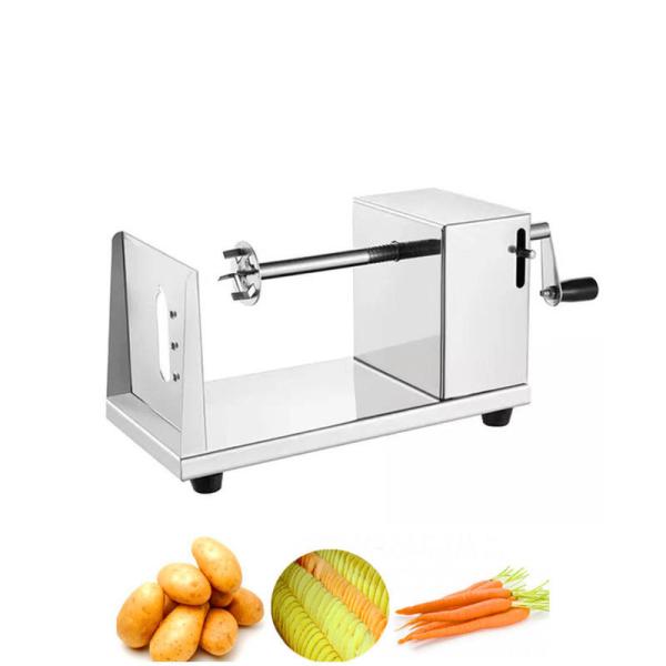 Stainless steel commercial manual industrial potato chip cutter / spiral potato