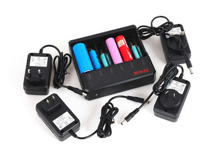 Multi Type Plug 3.7 V Li Ion Battery Charger 1 Cell To 6 Cells Universal Input Voltage