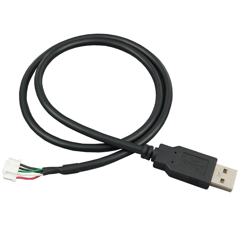 Plug Computer Wiring Harness 5 Pin JST to USB Cable Assembly Data Cable Braid 100pcs