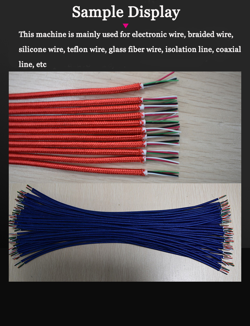 High Temperature Wire 420KG Hot Stripping Computer Cutting Machine for Nylon Braided Wire